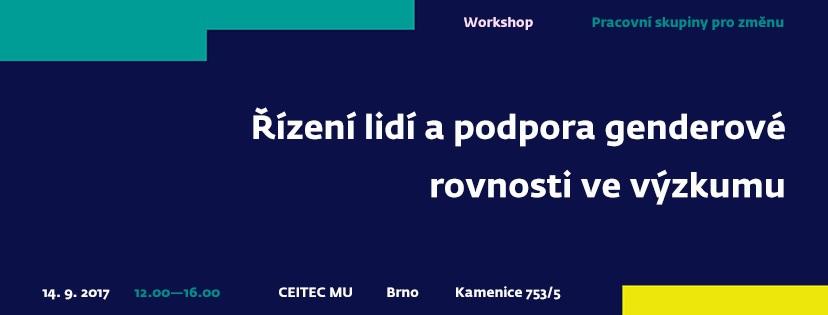 Řízení lidí a podpora genderové rovnosti ve výzkumu