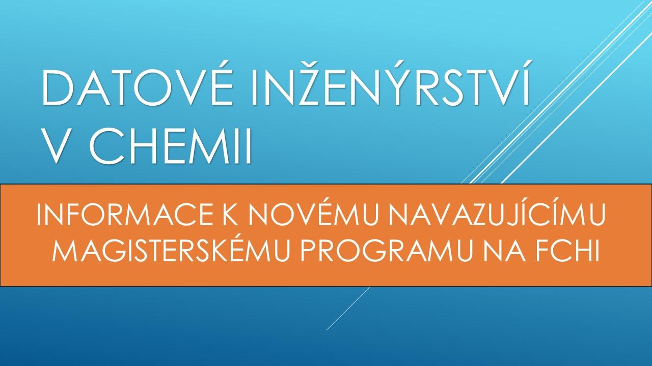 Datové inženýrství v chemii
