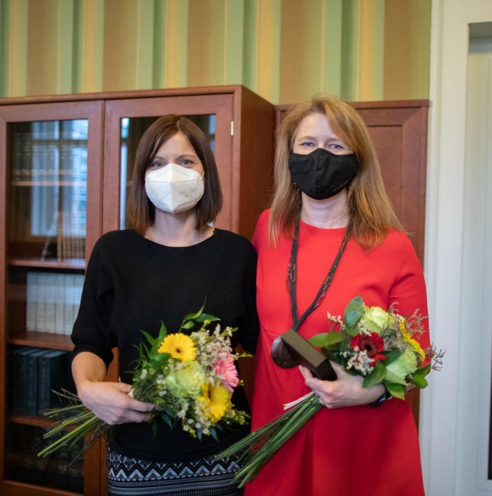 Rektor předal ceny Julie Hamáčkové za rok 2021 laureátkám